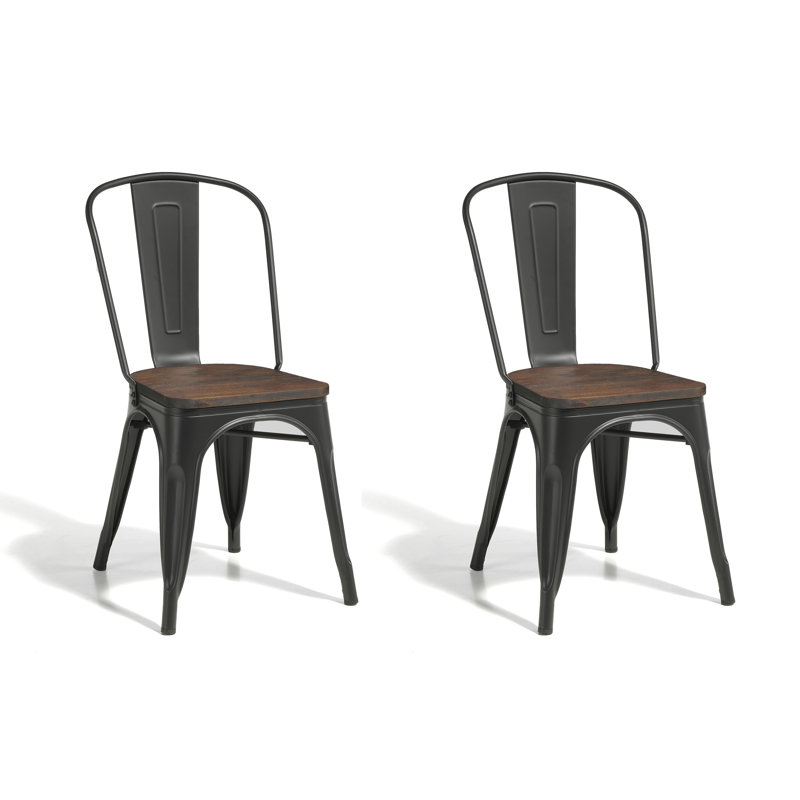 Ola Dining Chair, Black/Brown