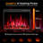  55" Electric Fireplace Tv Stand, 750w/1500w, Adjustable Flame, 8h Timer, Remote Control-1281862586