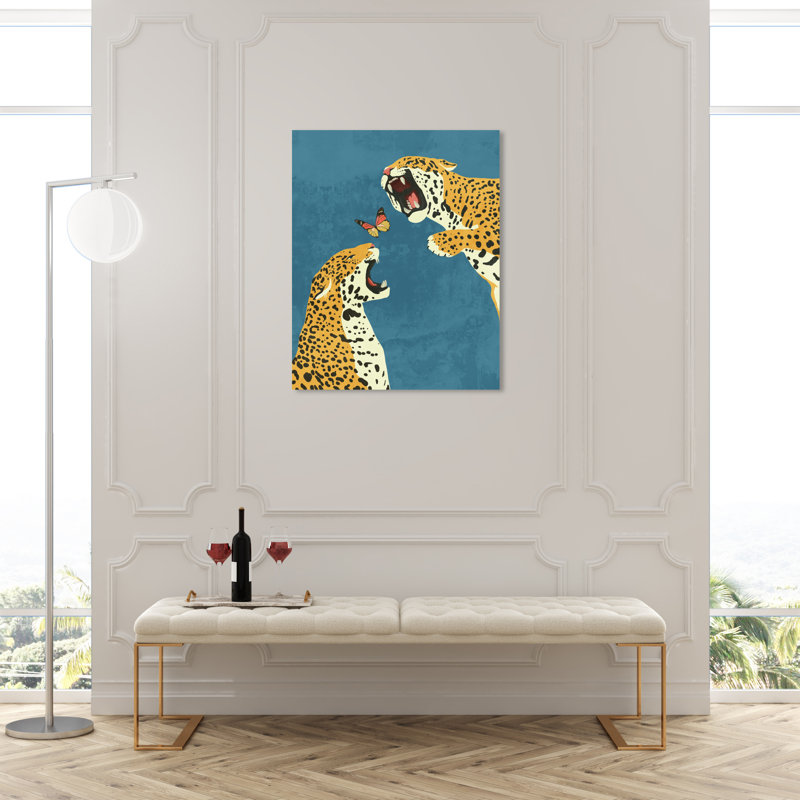 Wild Feline - Impression sur toile, Toile tendue, H 45 po x l 30 po x P 1,5 po