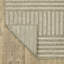 Tapis rayé en polypropylène tissé à la machine intérieur / extérieur gris / brun clair-747206388