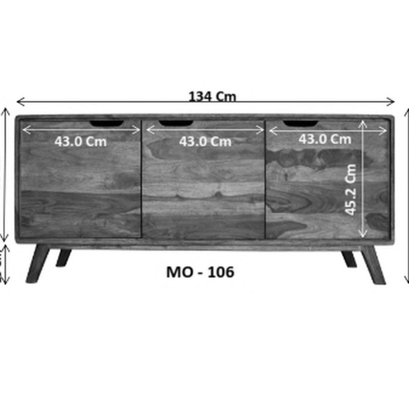 Malmö 2 134cm Sideboard
