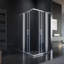 Neha Double Added Framed Shower Door with Clear Glass-1857544246