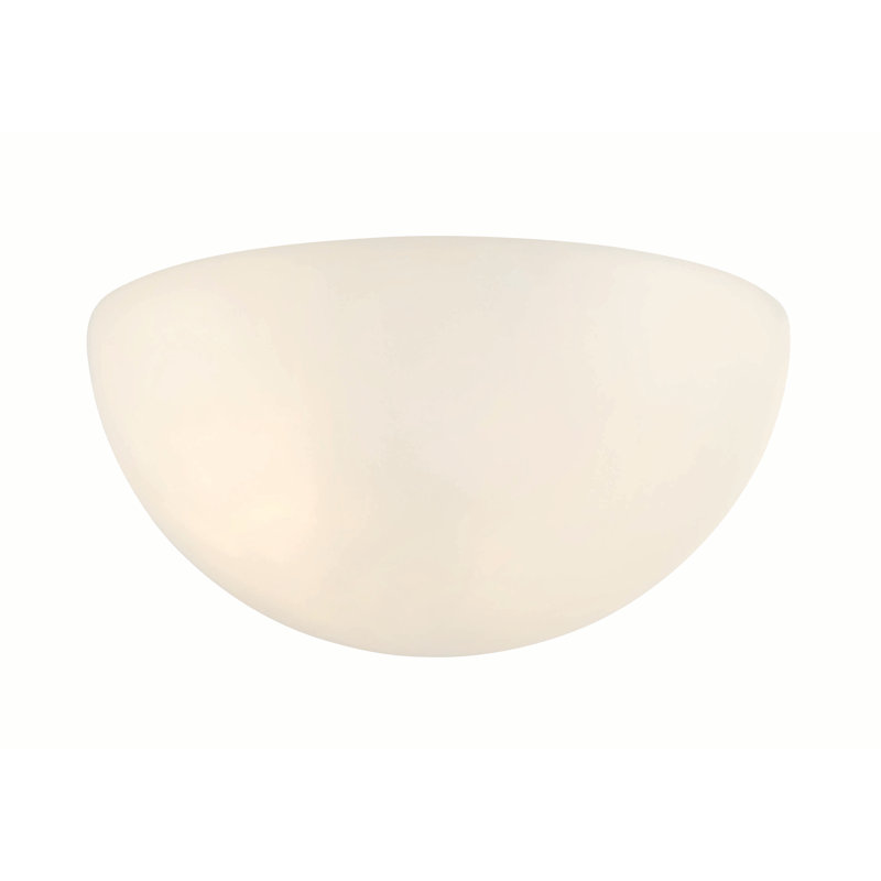 11" Alabaster Dust White Faux Alabaster Wall Sconce