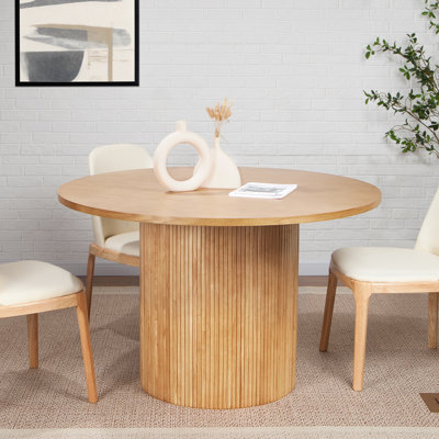 Bruay Circular 6 - Person 120cm L Outdoor Dining Table