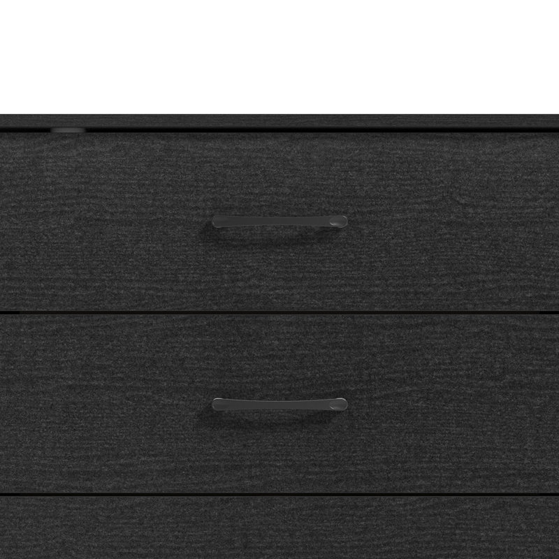Arkia Manufactured Wood 2-Piece Bedroom Set, Black Oak