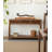 50.39" Brown Rectangular Solid Wood Console Table