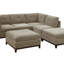 Fauteuil modulaire 1 pièce en tissu chenille sans accoudoirs-75319809