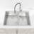 Handcrafted Overmount Double Bowl Kitchen Sink