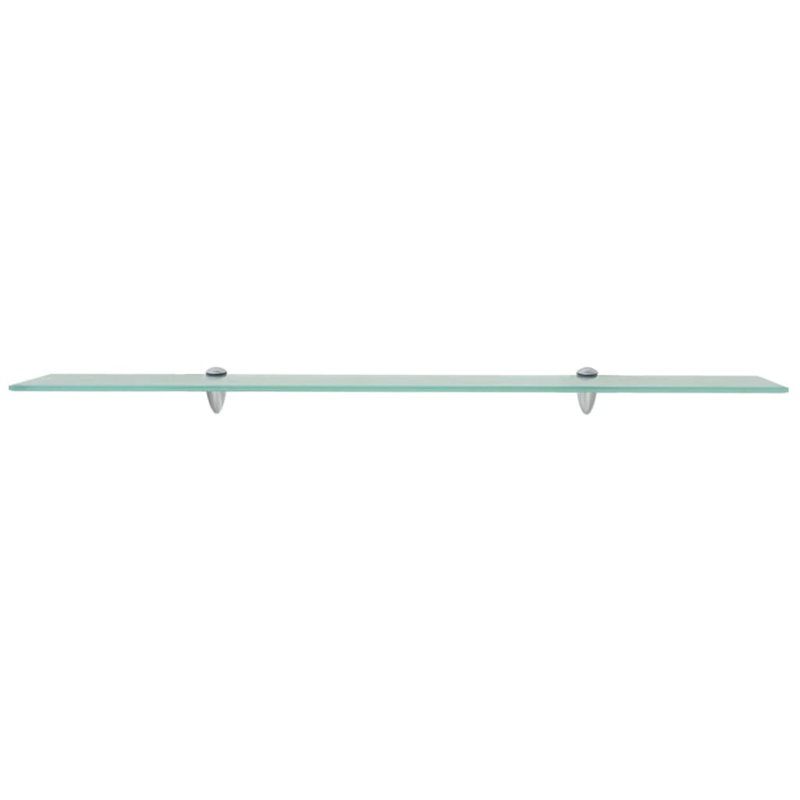 Annalys 2 Piece Floating Shelf, Transparent, 0.31" H x 39.4" W x 3.9" D
