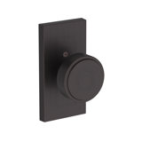 Vashon Passage Knob with Contemporary 5in Rose in Polished Chrome