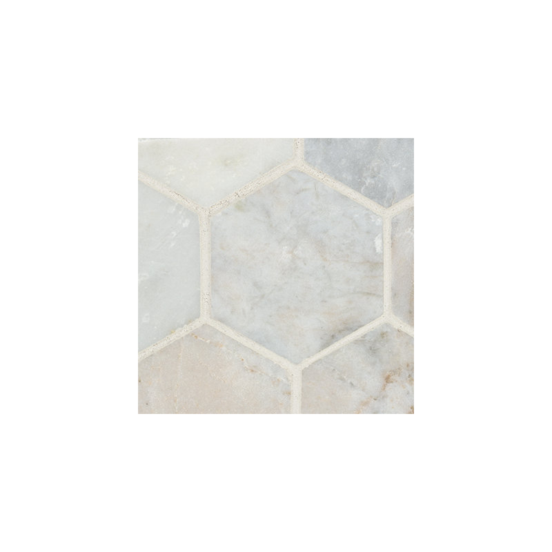 Terra Bella Hexagon 12 in. x 12 in. Honed Marble Mosaic Floor and Wall Tile