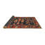 Tapis traditionnel rouge / noir-289558160