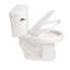 Toilette allongée deux pièces Harmonia, chasse d'eau tornade 1,28 GPF 1000G, siphon entièrement vitré, hauteur de confort de 17 po, transitionnel