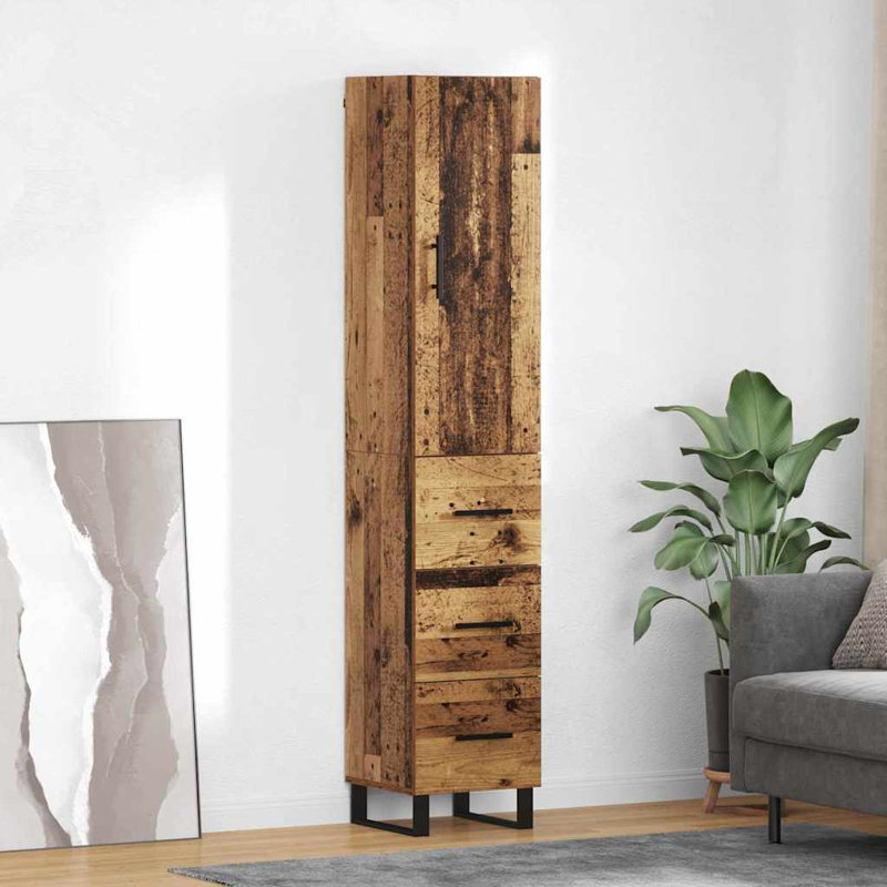 34.5cm Sideboard, Old Wood