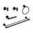 5 Piece Bathroom Towel Rack Set Wall Mount-119738483