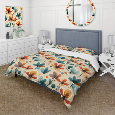 Midcentury Modern Revival - Midcentury Duvet Cover Set - Microfiber Polyester