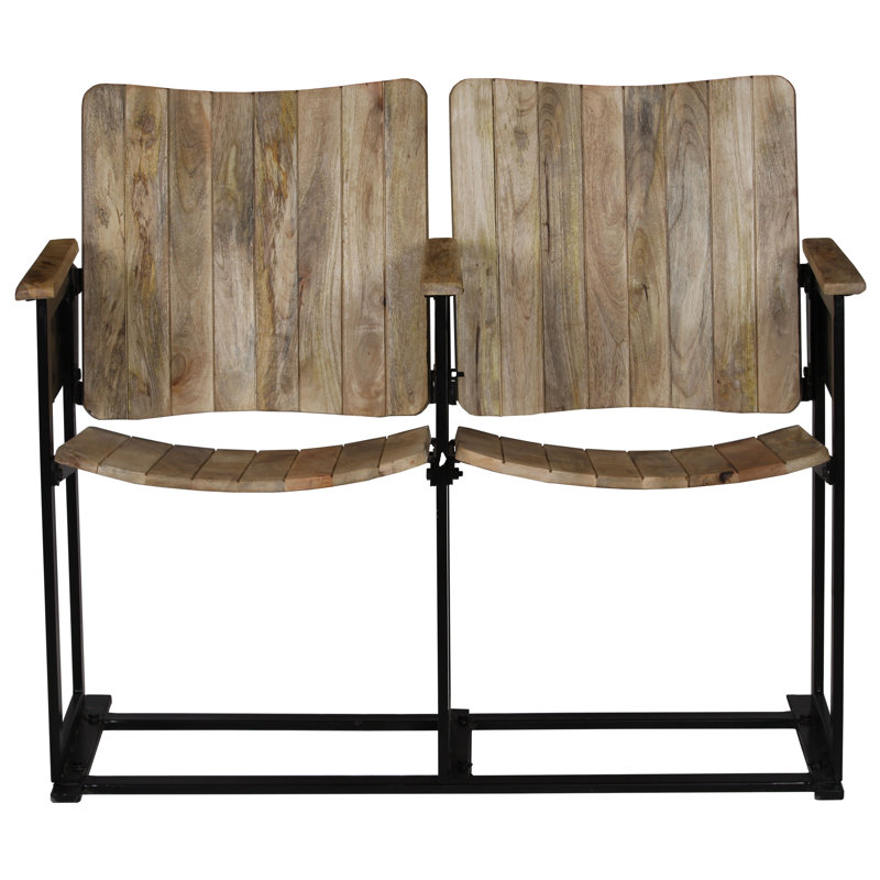 Banc de jardin en acier Adalina