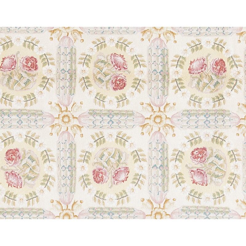 Hand-Knotted High-Quality Ivory and Gold Area Rug