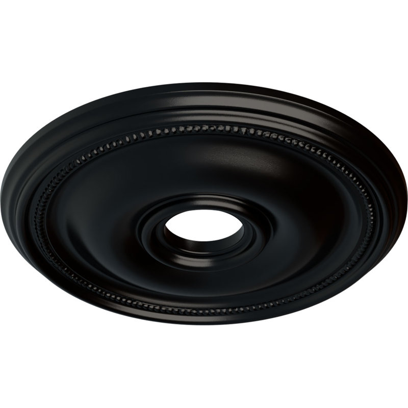 Médaillon de plafond Endurathane Orléans, P 17 5/8 po x P 3 5/8 po x P 1 7/8 po (convient aux auvents jusqu'à 4 5/8 po), finition gris acier peinte à la main