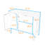 Buffet de rangement avec tablette réglable-842027749