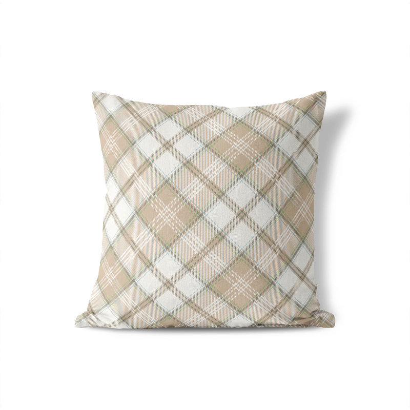Coussin Diamond, H 20 po x l 20 po, Tanné