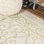 Tapis d'intérieur / extérieur crème / vert Debbe-287290886