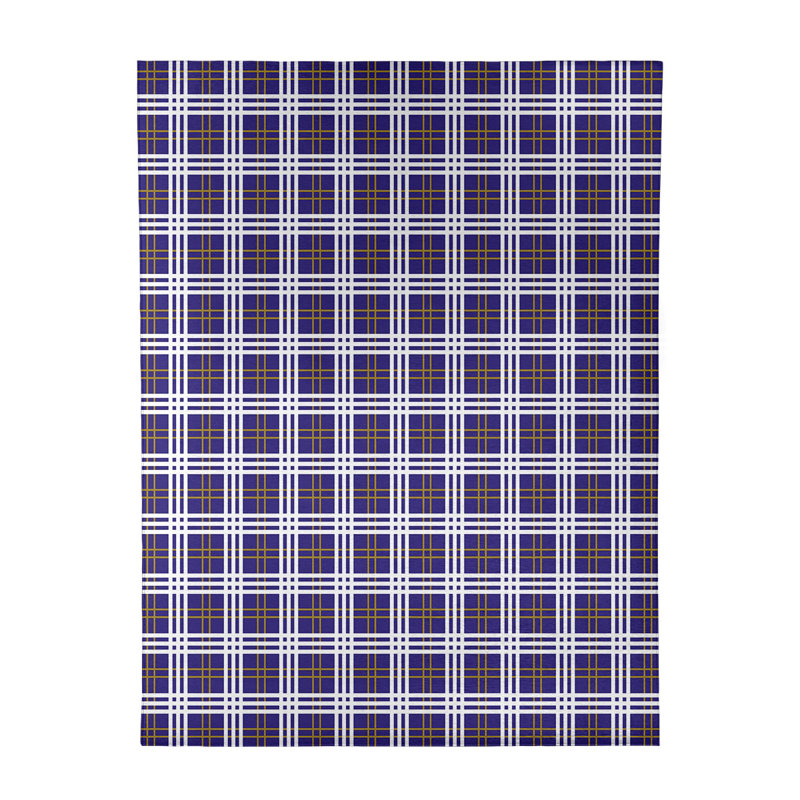 Tapis à carreaux mauve, Rectangle 8 pi x 10 pi