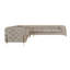 Chesterfield Corner Sofa L-Shape  with Gold Metal Legs-360946316
