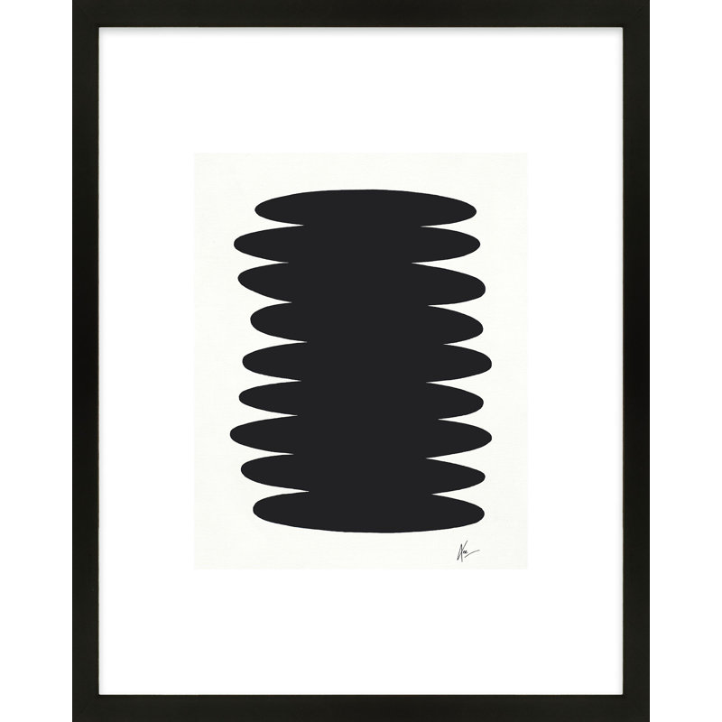 Flora 6 Print by Lee Lessem, 20" H x 16" W x 1.25" D, Black Framed