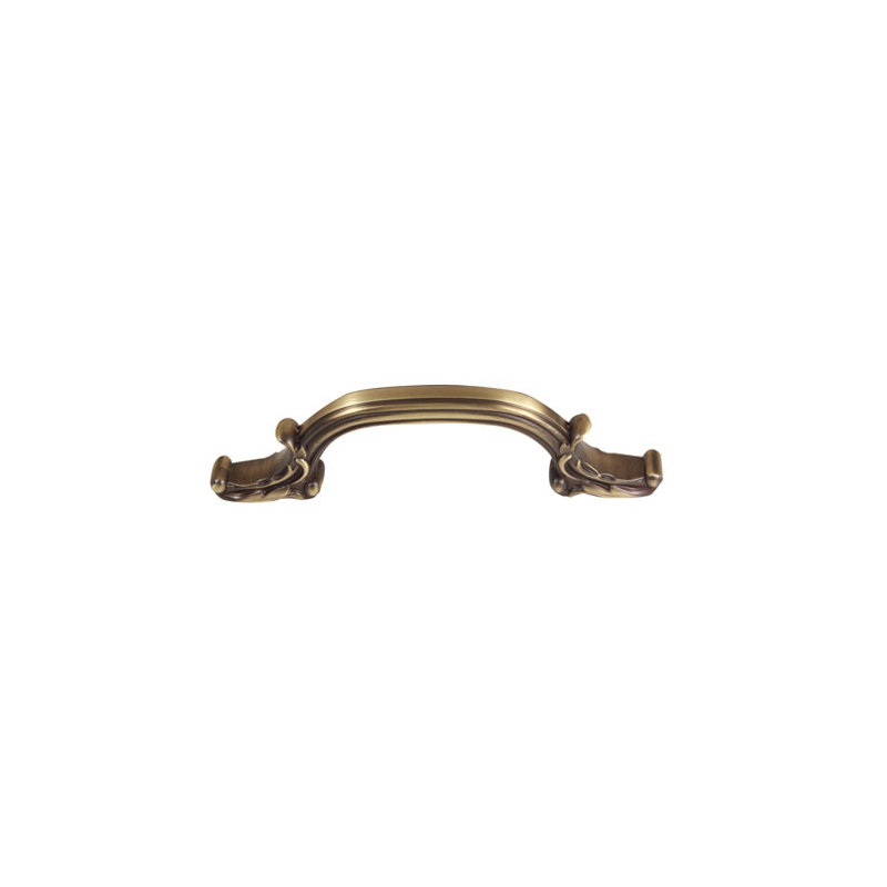 Ornate Pull 4 inch CTC, Antique English Matte