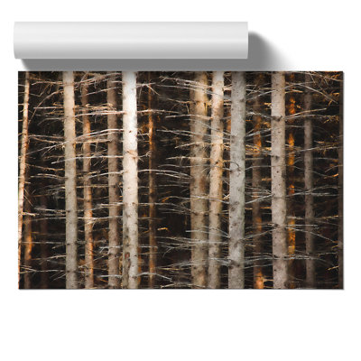 Bare Trees Painting - Frameless Print