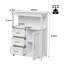 Armoire de rangement avec porte et 3 tiroirs, armoire d'appoint moderne-132940329