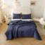 Ensemble d'édredon simple / simple TG pour garçons garçons bleu marine, 1 édredon bleu et 1 taie d'oreiller, édredon léger pour lit d'enfant-130190504
