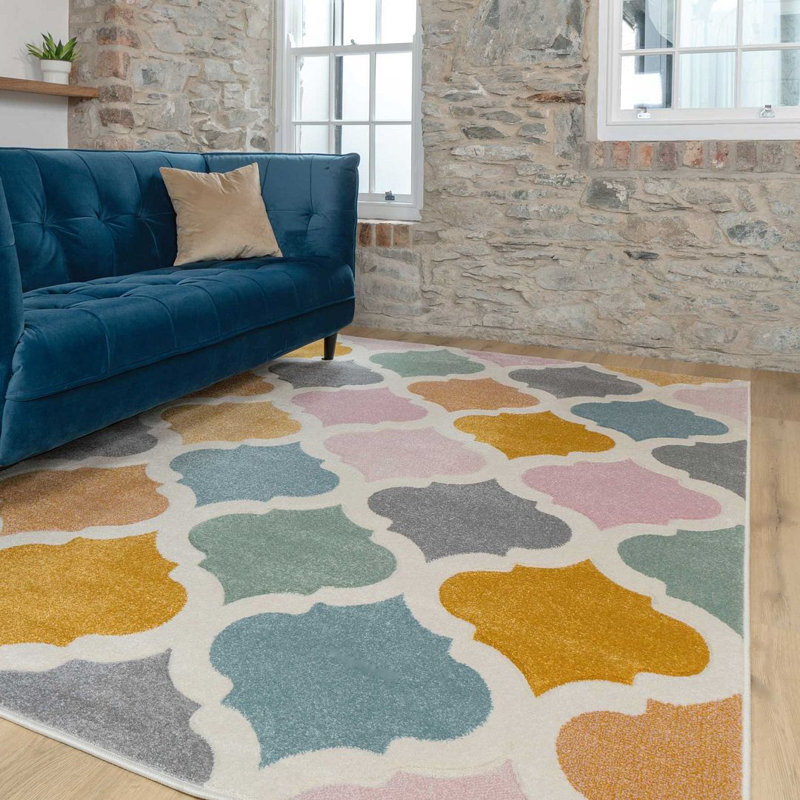 Radstock Geometric Area Rug, Rectangle 120cm x 170cm