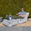 Bean Bag Bazaar Dolce Outdoor Lounger Chair and Footstool Bean Bag-1479572167