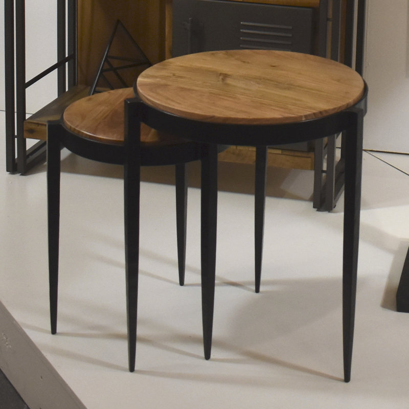 Phelps Solid Wood Top Nesting Tables