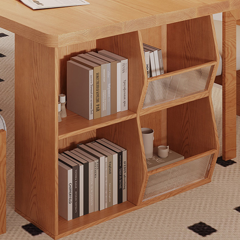 Solid wood study desk for students and families, 29.53" H x 94.49" W x 35.43"  D