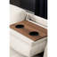 Canapé modulaire en lin avec coussins en mousse - 98 po de largeur, beige Fascination Storage-578665156