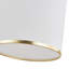 1 luminaire suspendu en fer réglable avec housse en tissu blanc