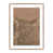 Rustic Walnut Paper Single Picture Framed