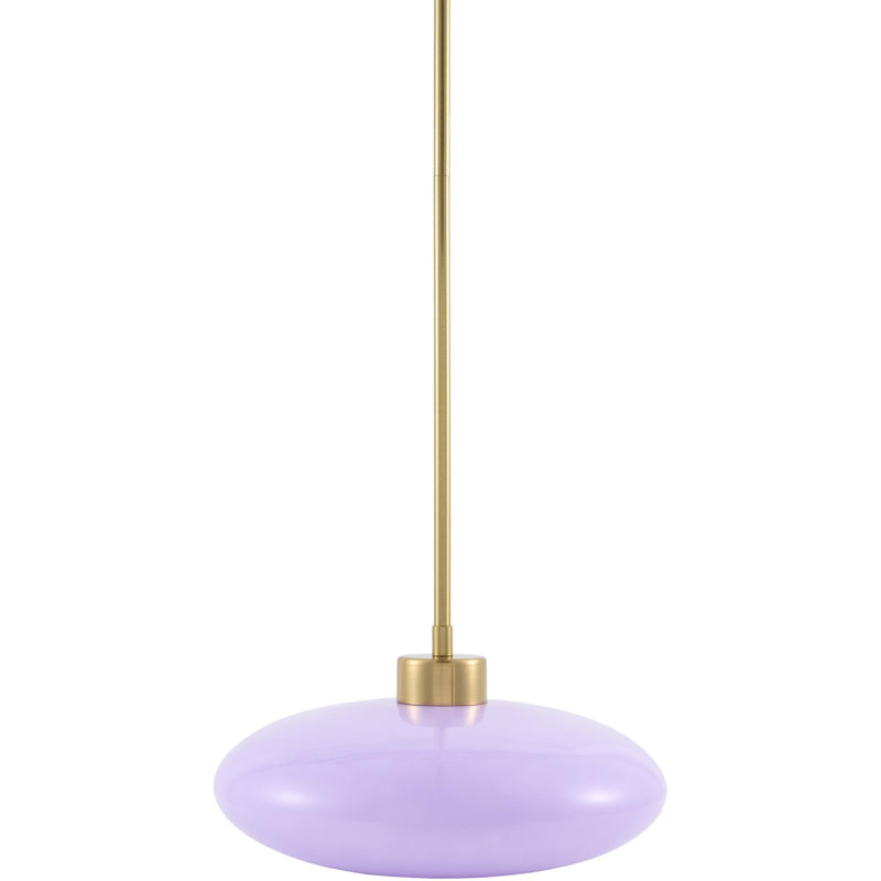Agostino Single Light Pendant, Purple