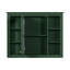 Armoire de rangement murale avec miroir et 6 tablettes ouvertes