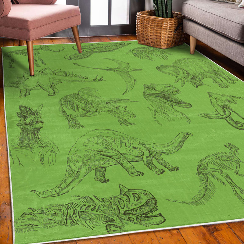 Tapis décoratif Borotice, Rectangle 4 pi x 5 pi 5 po