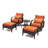 Kechia 5 Piece Rattan Sunbrella Seating Group with Cushions-1947482269