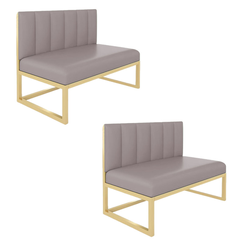 Banc de restaurant moderne et simple (ensemble de 2), Gris
