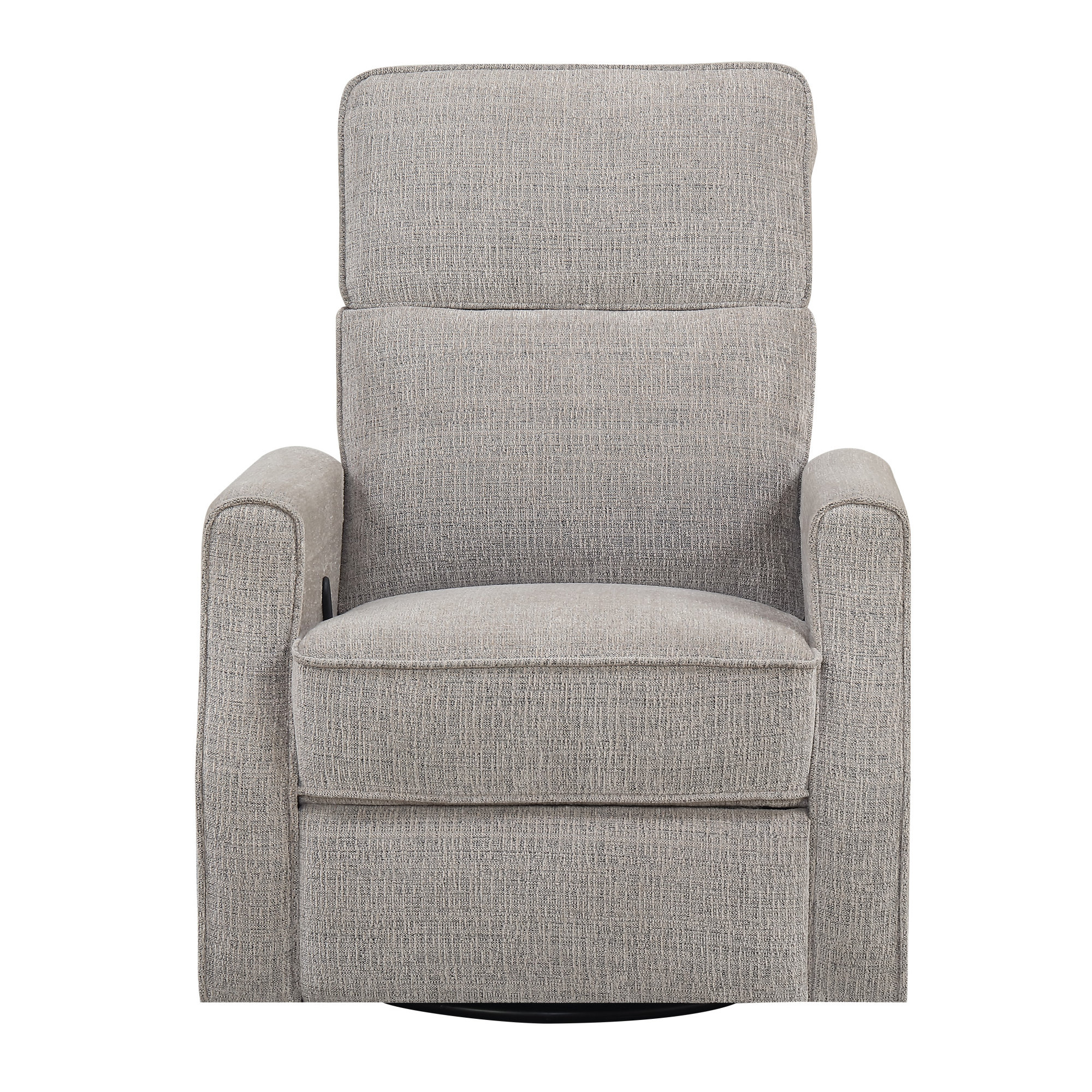 Pomeline Upholstered Swivel Recliner, Wheat Polyester
