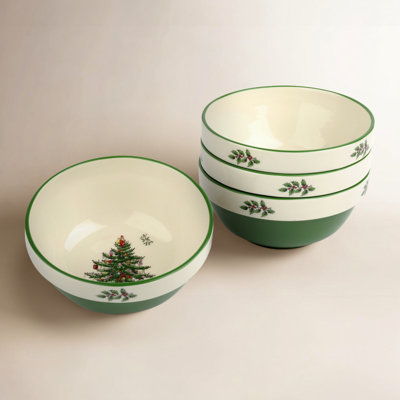 Spode Christmas Tree Earthenware Rice Bowl