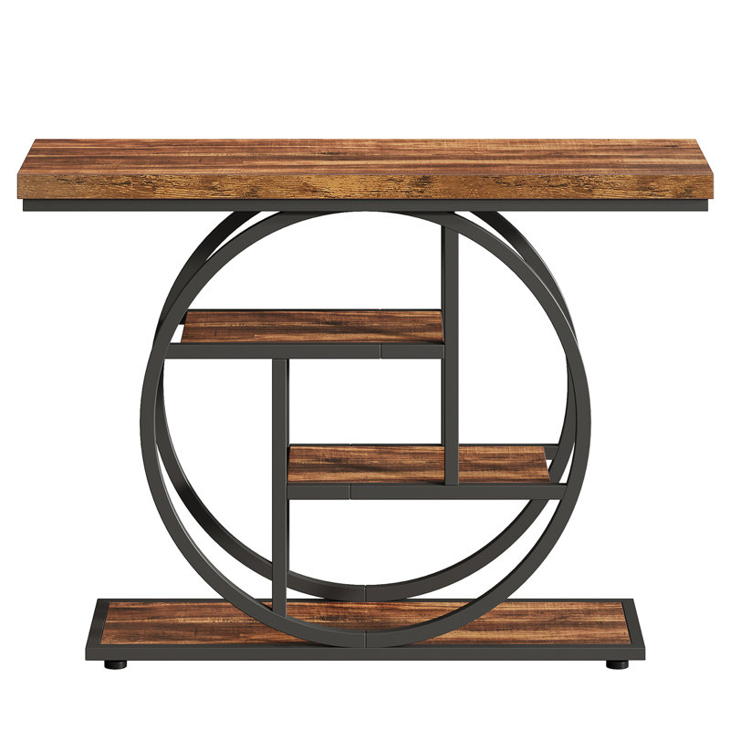 Console industrielle 41,3 po, Brun rustique