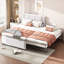 Lit plateforme double avec lit gigogne