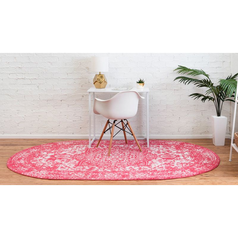 Maxence Oriental Indoor Rug, Oval 7'10" x 10'